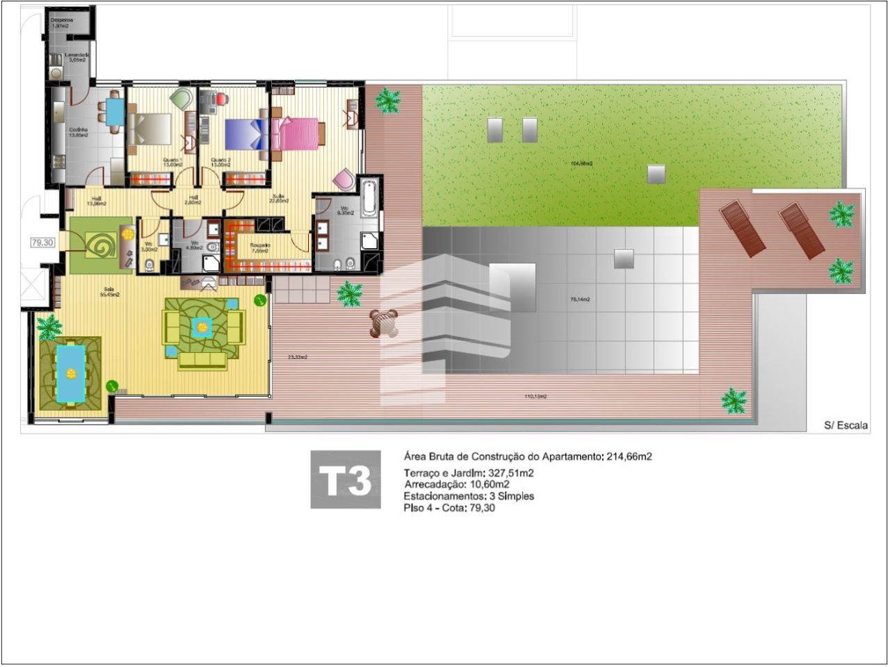 Apartamento T3 para Venda em Funchal (São Pedro)