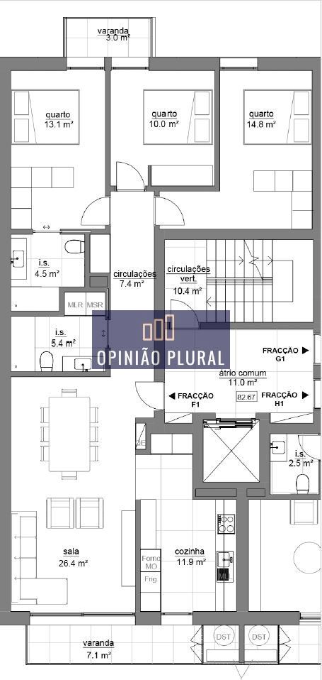 Apartamento T3 para Venda em Avintes
