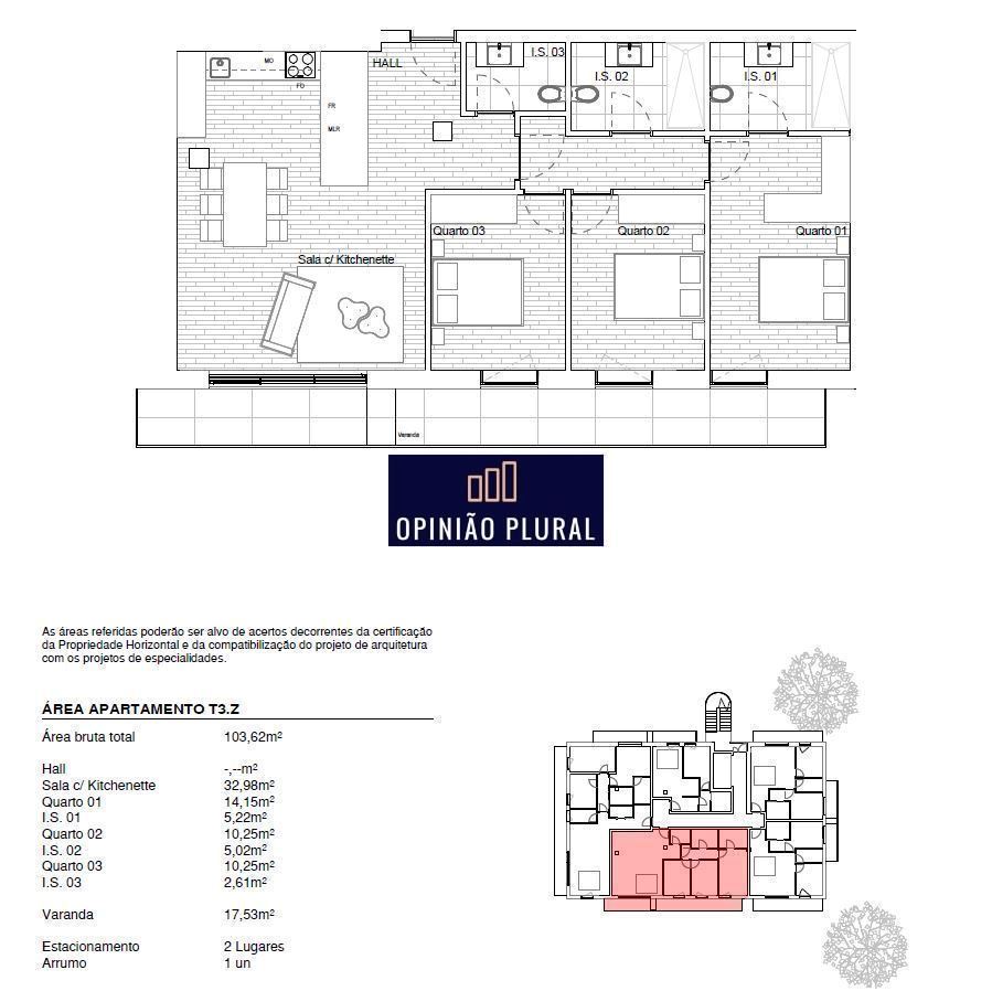 Apartamento T3 para Venda em Gondomar (São Cosme), Valbom e Jovim