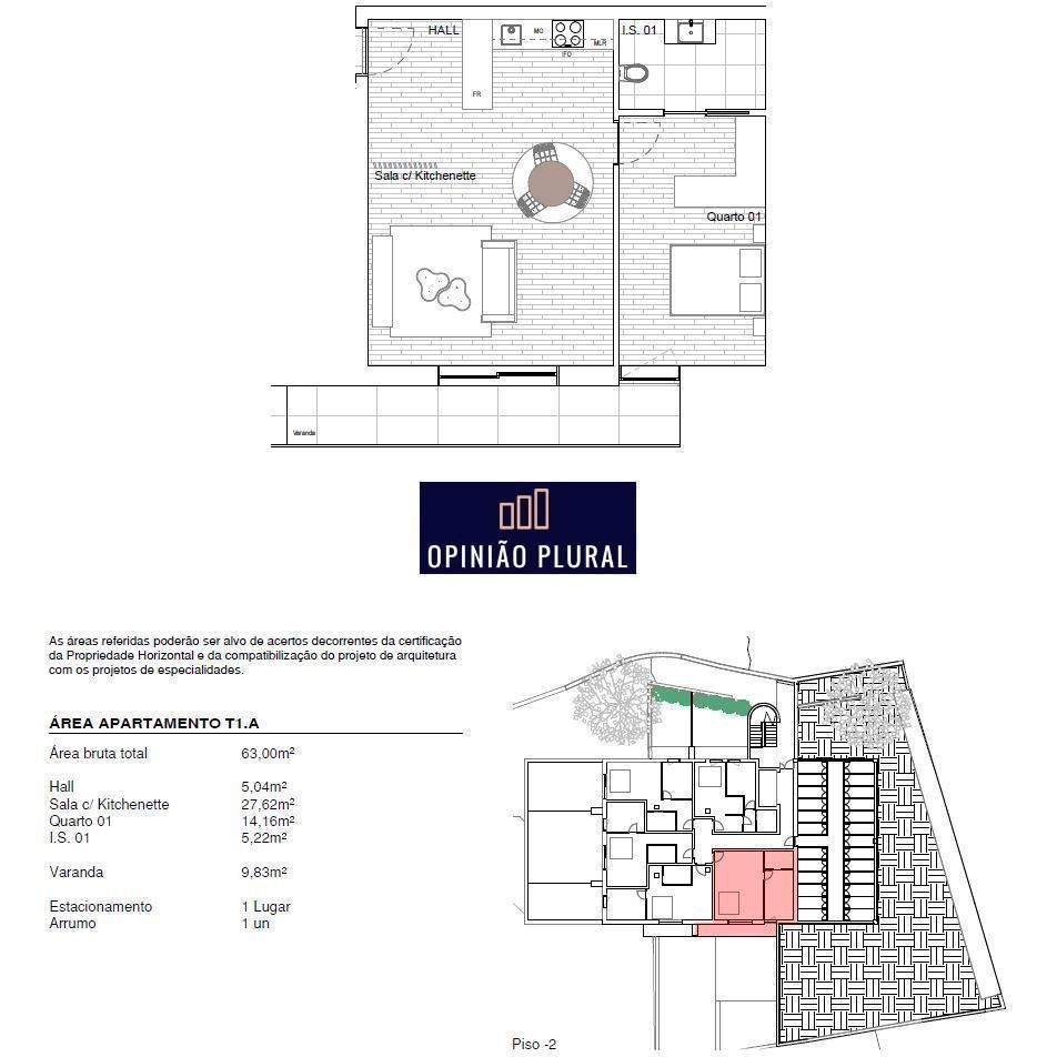Apartamento T1 para Venda em Gondomar (São Cosme), Valbom e Jovim