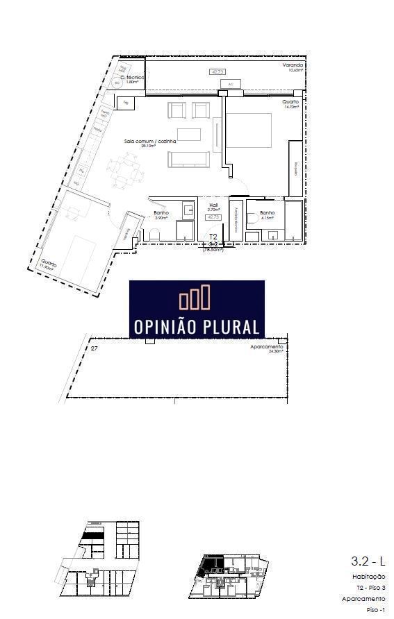 Apartamento T2 para Venda em Gulpilhares e Valadares