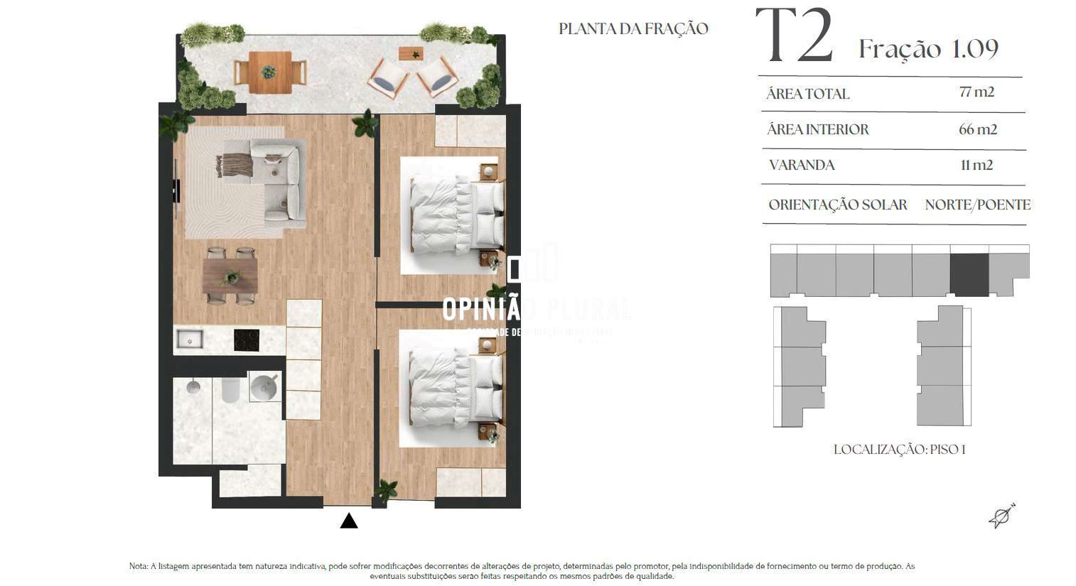 Apartamento T2 para Venda em Vilar de Andorinho
