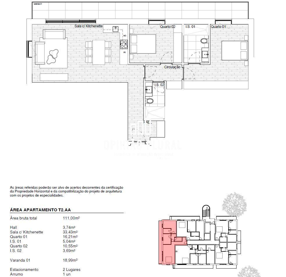 Apartamento T2 para Venda em Gondomar (São Cosme), Valbom e Jovim