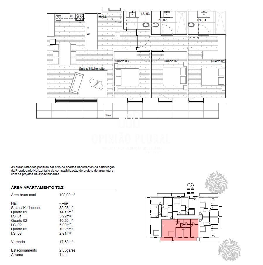 Apartamento T3 para Venda em Gondomar (São Cosme), Valbom e Jovim