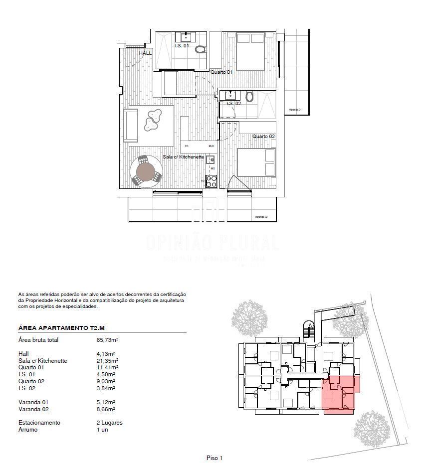 Apartamento T2 para Venda em Gondomar (São Cosme), Valbom e Jovim
