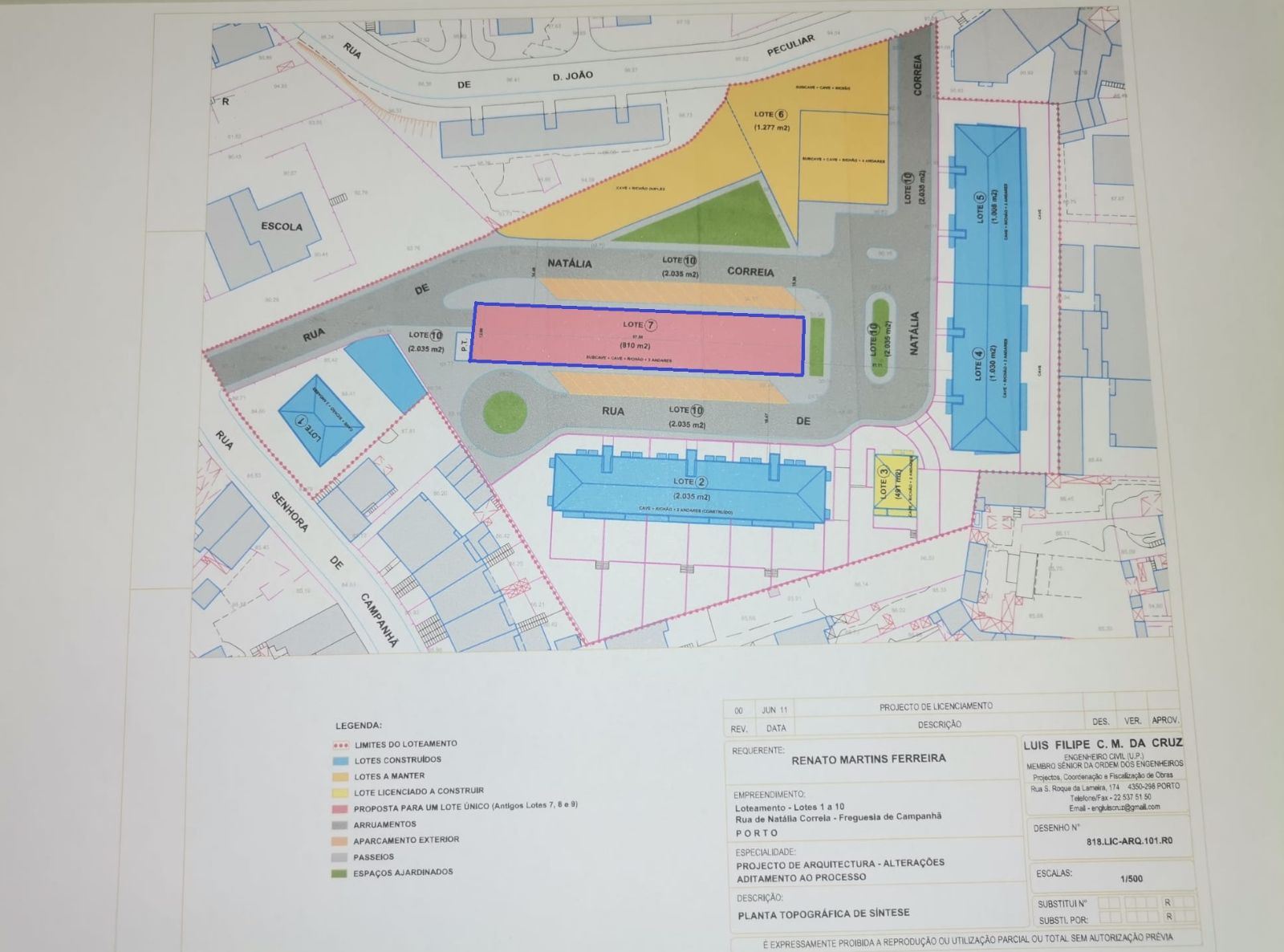 Terreno P/ Prédio para Venda em Campanhã Foto 2