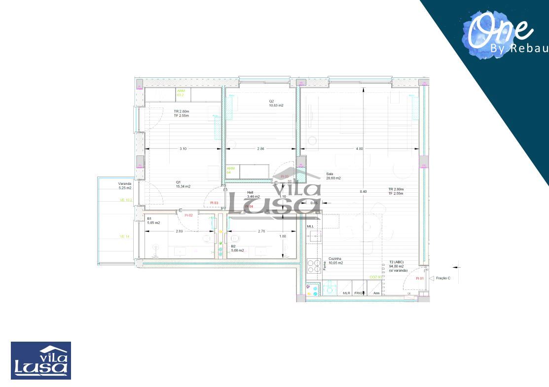 Apartamento T2 para Venda em Pedroso e Seixezelo