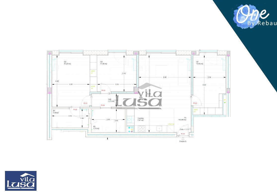 Apartamento T3 para Venda em Pedroso e Seixezelo