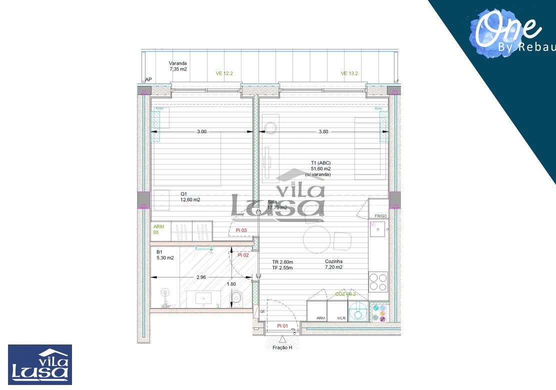 Apartamento T1 para Venda em Pedroso e Seixezelo