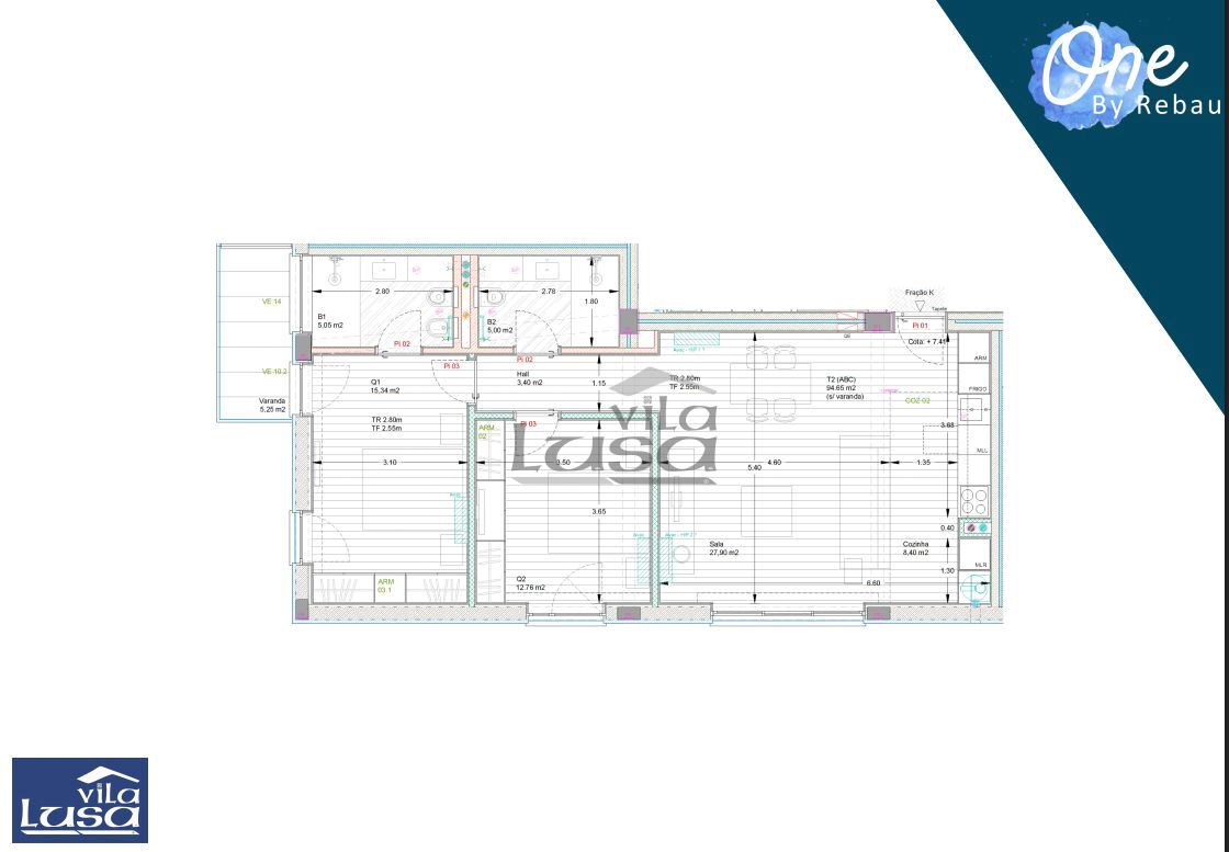 Apartamento T2 para Venda em Pedroso e Seixezelo