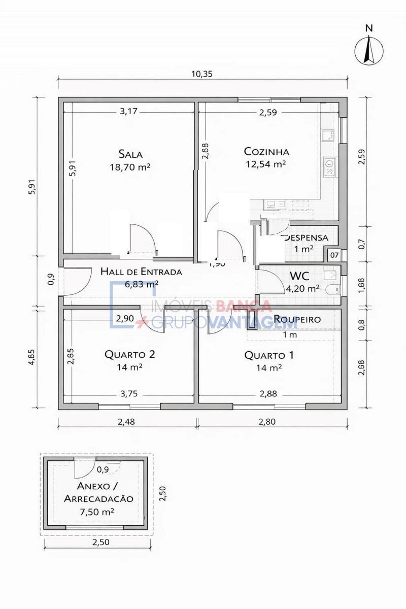 Apartamento T2 para Venda em Queluz e Belas