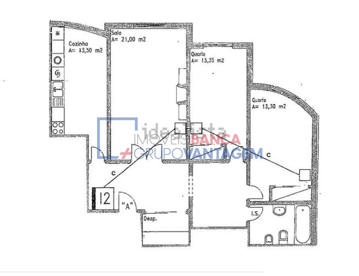 Apartamento T2 para Venda em Algueirão-Mem Martins