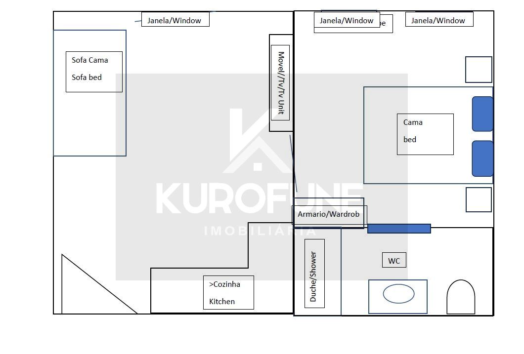 Apartamento T1 para Arrendamento em Sé Nova, Santa Cruz, Almedina e São Bartolomeu
