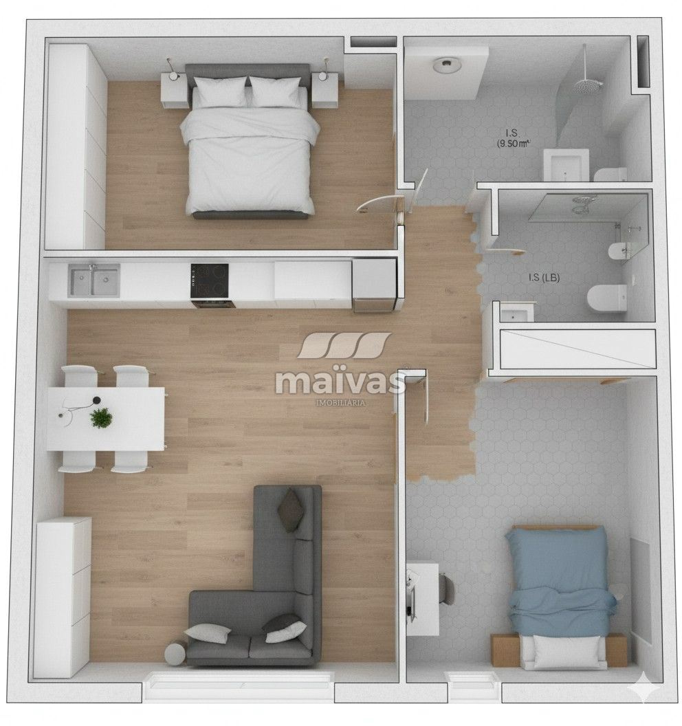 Apartamento T2 para Venda em Vila Verde e Barbudo