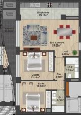 Apartamento com 2 Quartos para Compra