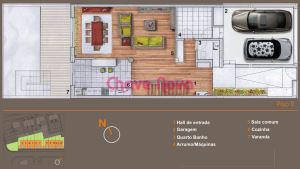 Terreno para construção de moradia, com projecto aprovado.