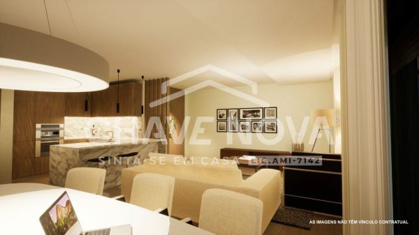 Apartamento T2 centro de Aveiro. Garagem. Condomínio com jardim