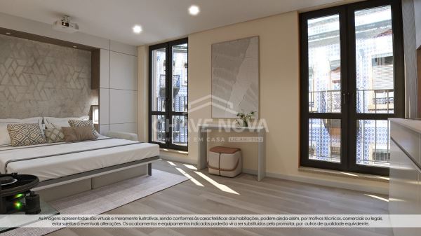 Apartamento T1 no novo Empreendimento - Edifício Cândido dos Reis 107, perto do Cais de Gaia