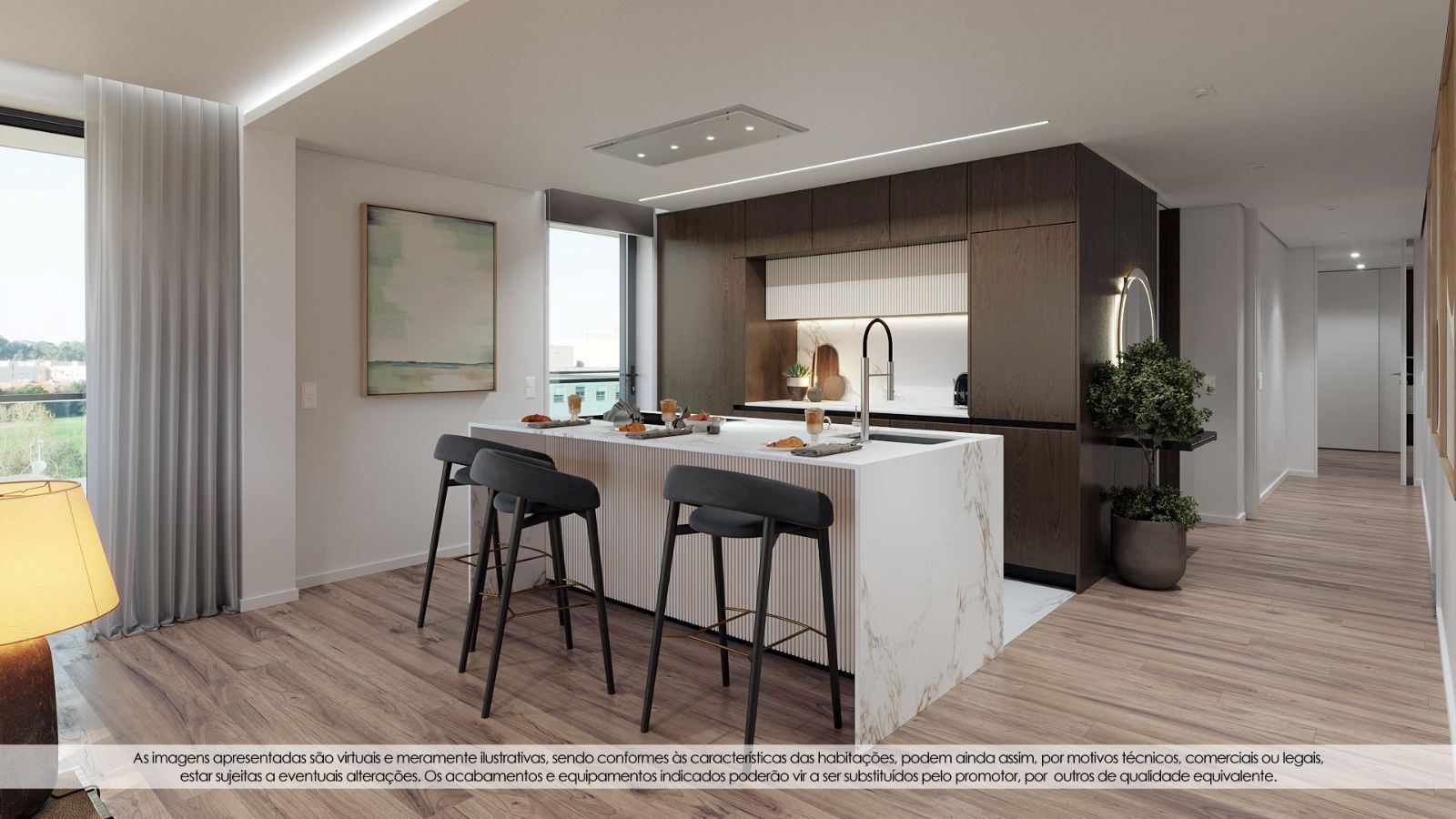 Apartamento T0 com Lugar de Garagem Senhora da Hora - Empreendimento Caulinos Residence