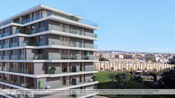 Apartamento T0 com Lugar de Garagem Senhora da Hora - Empreendimento Caulinos Residence