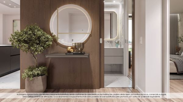 Apartamento T0 com Lugar de Garagem Senhora da Hora - Empreendimento Caulinos Residence