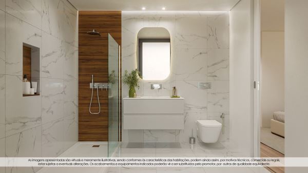 Apartamento T0 com Lugar de Garagem Senhora da Hora - Empreendimento Caulinos Residence