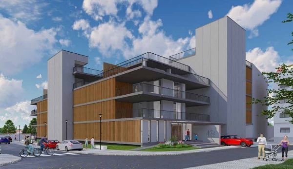 Aptº T3  com 2 suites e um Terraço de 214,58m2 em Empreendimento de Luxo em Alcochete