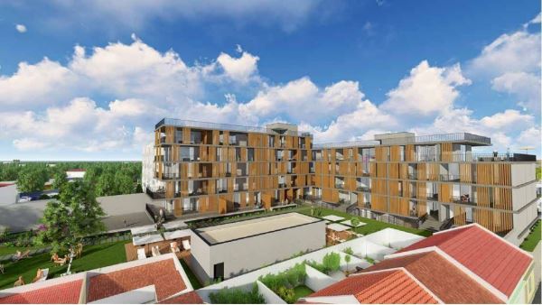 Aptº T3  com 2 suites e um Terraço de 173,45m2 em Empreendimento de Luxo em Alcochete