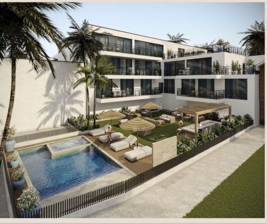 Apartamento T2 com terraço em condomínio de luxo com piscina, ginásio e jacuzzi