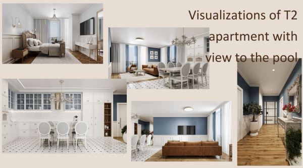 Apartamento T2 com terraço em condomínio de luxo com piscina, ginásio e jacuzzi