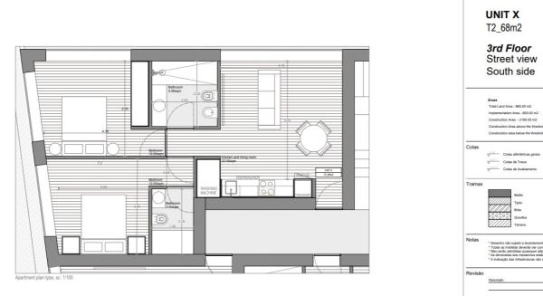 Apartamento T2 com terraço em condomínio de luxo com piscina, ginásio e jacuzzi
