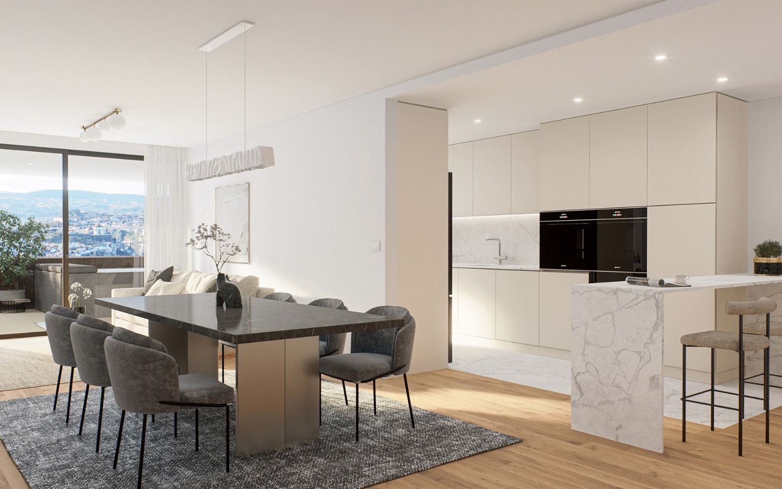 Apartamento T1 - com vistas rio e cidade do Porto - Empreendimento Douro Nobilis