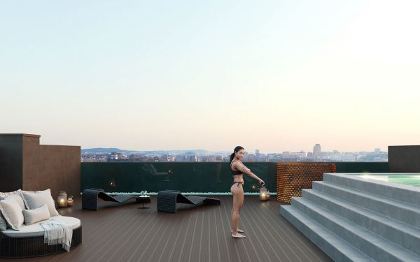 Apartamento T1 - com vistas rio e cidade do Porto - Empreendimento Douro Nobilis