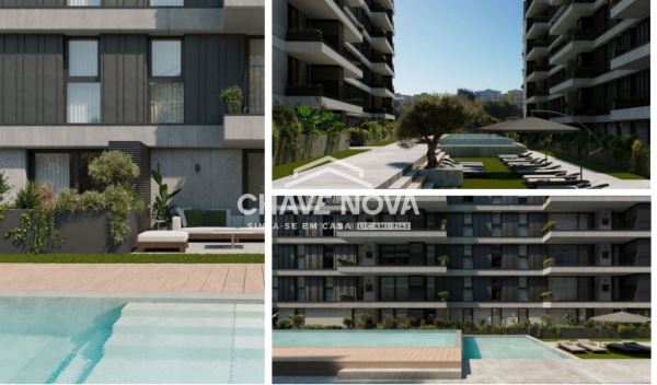 T3 com garagem fechada, varanda no condomínio privado "Fusion Private Residence" (Green Terrace Porto)