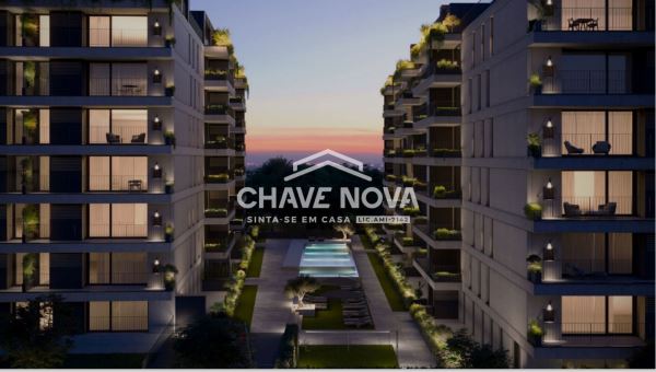 T3 com garagem fechada, varanda no condomínio privado "Fusion Private Residence" (Green Terrace Porto)