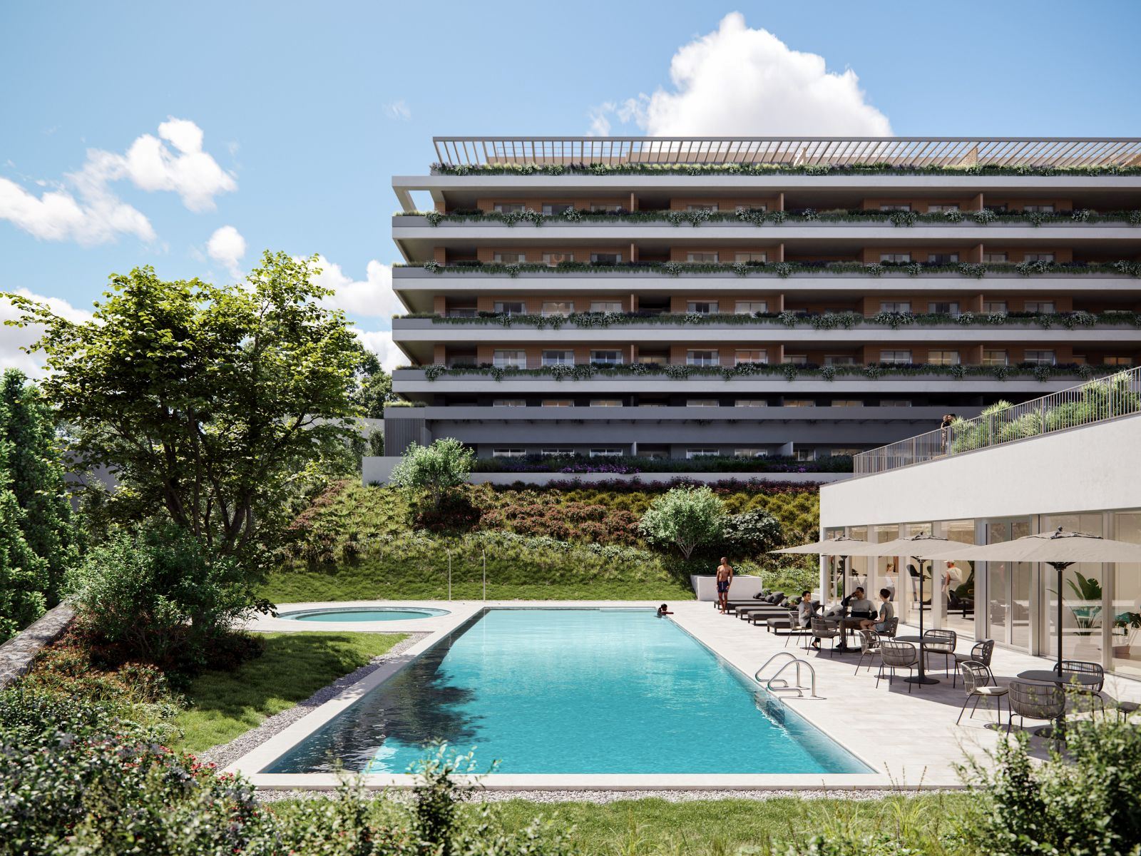 T1 NOVO - Empreendimento Verde Vale - Terraço e Lugar de Garagem - ao Metro Parque Maia