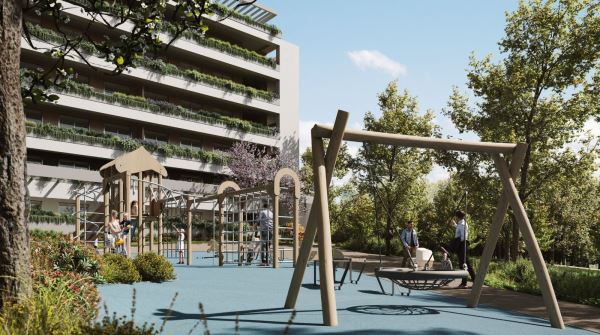 T1 NOVO - Empreendimento Verde Vale - Terraço e Lugar de Garagem - ao Metro Parque Maia