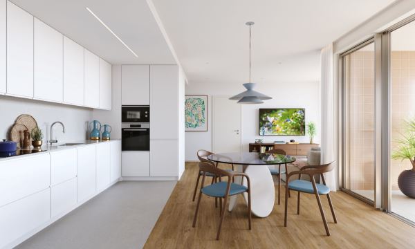 T1 NOVO - Empreendimento Verde Vale - Terraço e Lugar de Garagem - ao Metro Parque Maia