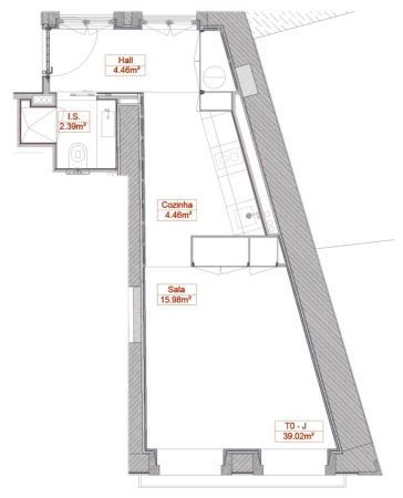 Apartamento T0 DOM HUGO IX no Centro Histórico do Porto