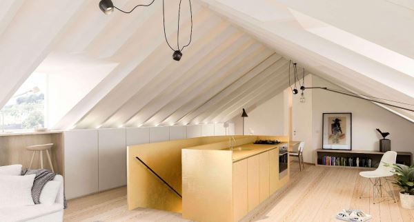 Fantástico apartamento T1 Mezzanine com vista rio