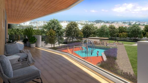 Apartamento T4 com terraço em Ramalde