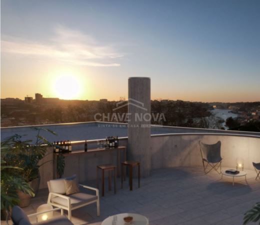 Apartamento T2 Duplex na Serra do Pilar em condomínio de luxo - Vila Nova de Gaia 