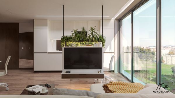 Apartamento T1  Empreendimento Caulinos Residence - Com 1 lugar de garagem e varanda