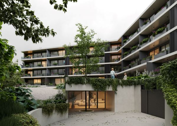 T1  Novo com Terraço e Lugar de garagem 