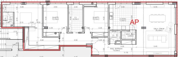 Apartamento T3 Novo C/ 4 Lugares de Garagem em Oliveira de Azemeis