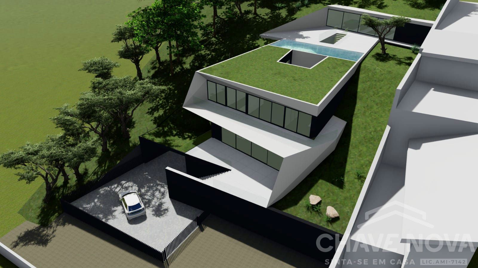 Terreno com projeto aprovado para moradia V4