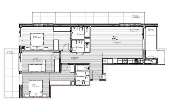 Apartamento T3 Novo c/ Lugar de Garagem Duplo em Canidelo 
