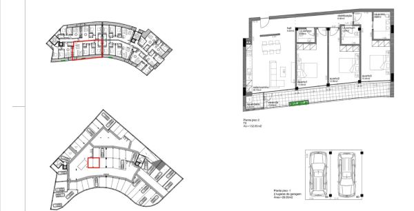 Apartamento T3, novo, perto da Universidade de Aveiro e do Glicínias