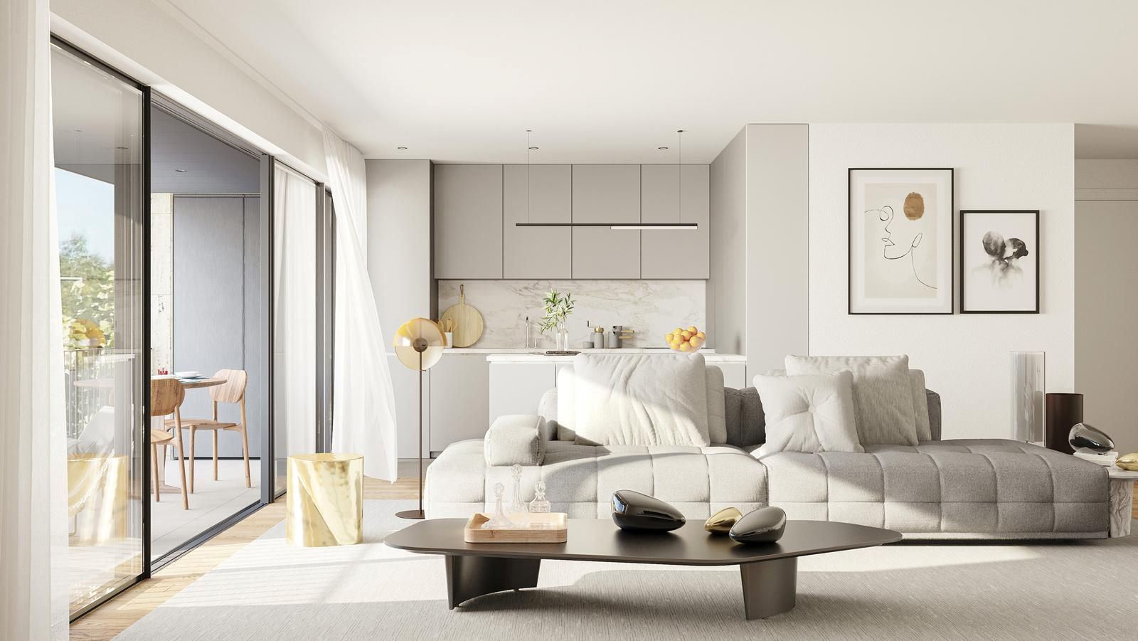 Apartamento T3 com vista mar em Canidelo