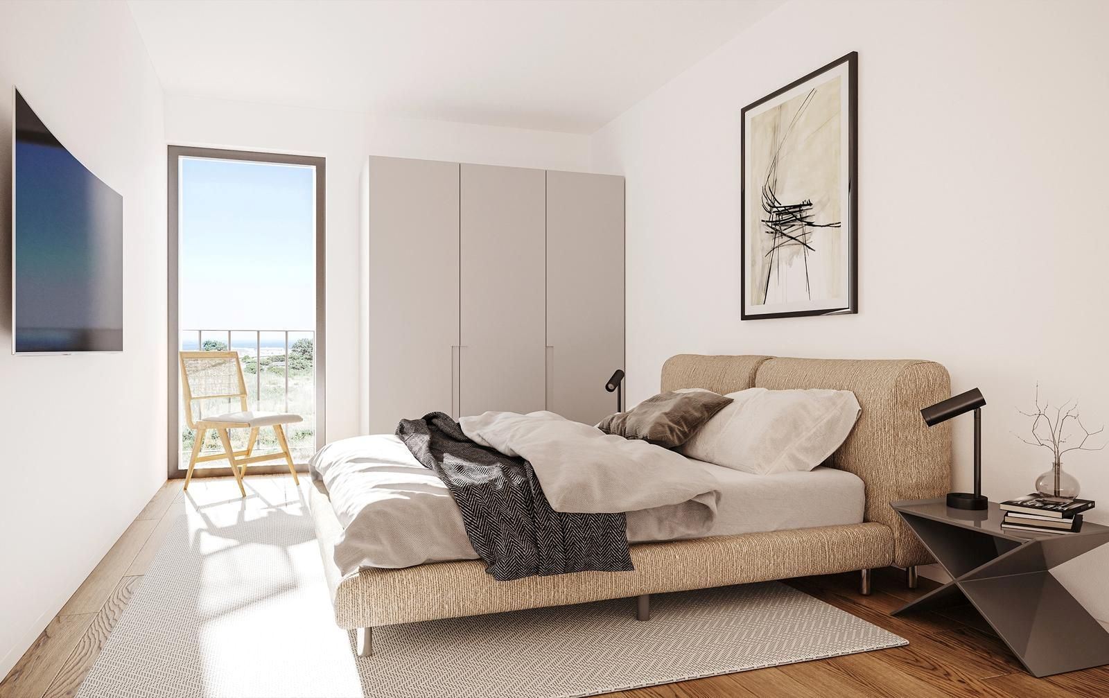 Apartamento T3 com vista mar em Canidelo